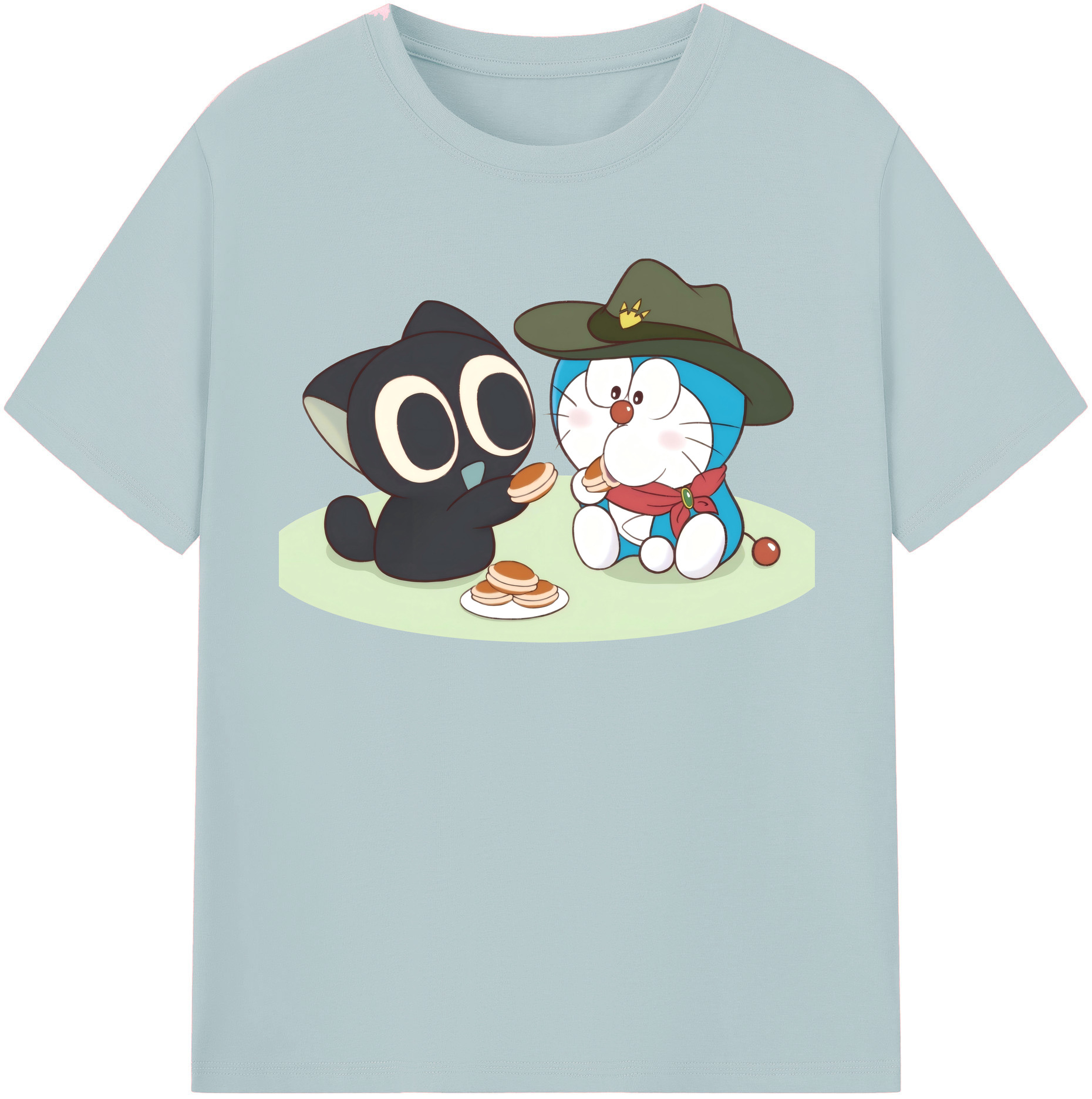 （画像用） ドラえもん Doraemon 綿100％半袖Tシャツ（フロントプリント）